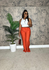 Let's stay lit pants (flame red)